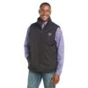 Ariat® Men's Team Logo Black Softshell Zip-Up Vest 10017000