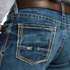 Ariat Mens M3 Loose Stackable Straight Leg Boundary Jeans 10021431 -Ariat Style F17 MNS WEST 10021431 detail03