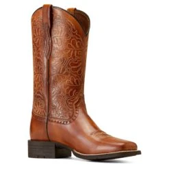 Ariat® Ladies Round Up Remuda Naturally Rich Western Boot 10019905 -Ariat Style F17 WMS WEST 10019905 medial