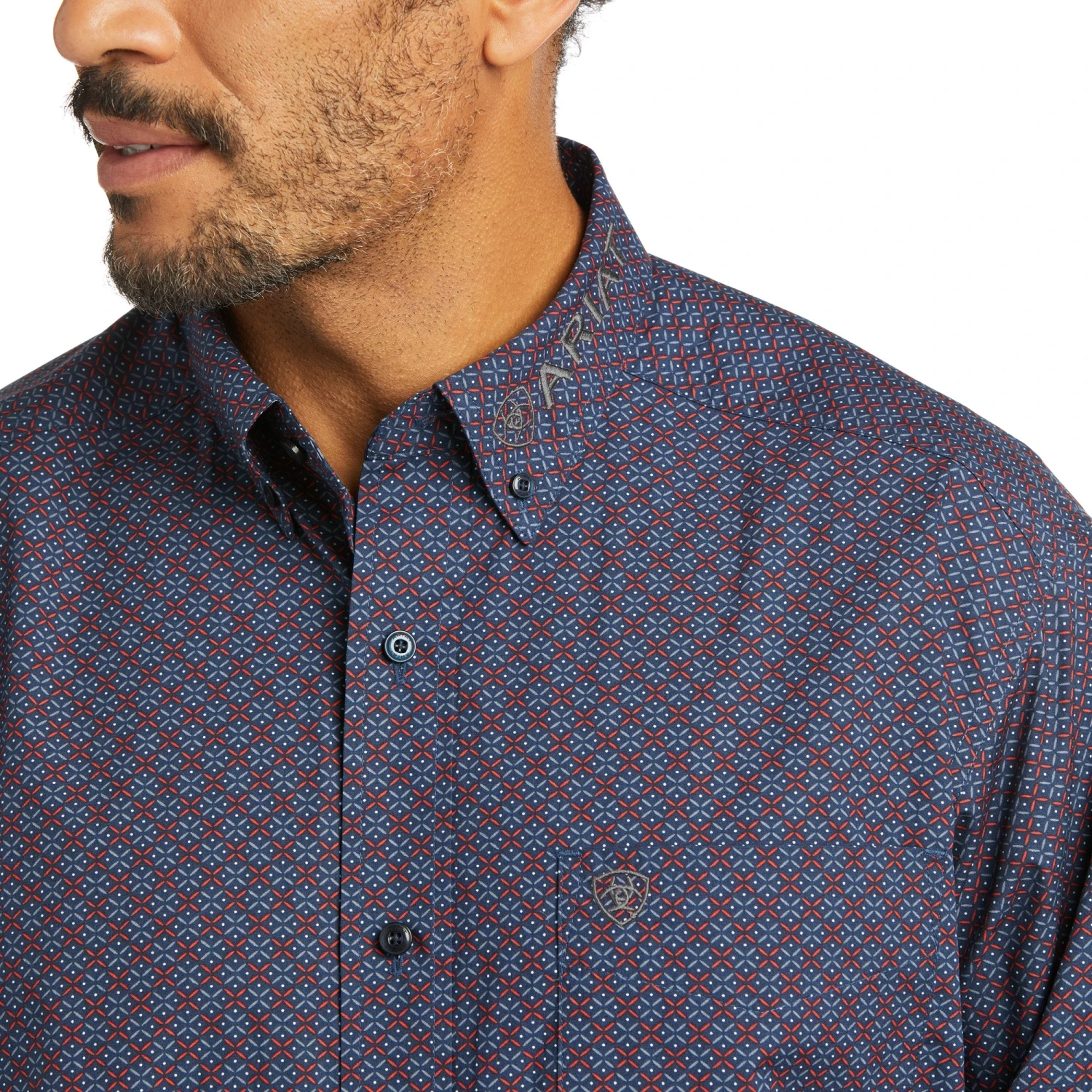 Ariat® Men's Team Ranger Long Sleeve Service Navy Shirt 10037066 3 Ariat® Men's Team Ranger Long Sleeve Service Navy Shirt 10037066 - Image 3