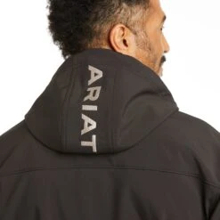 Ariat® Men's Vernon Hooded Espresso Softshell Jacket 10037428 -Ariat Style F21 MNS WEST 10037428 detail03 1