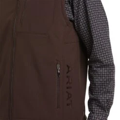 Ariat Men's Logo 2.0Patriot Coffee Bean Concealed Carry Vest 10037560 -Ariat Style F21 MNS WEST 10037560 detail01