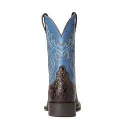 Ariat Men's Sport Sow Country Clear Blue Western Boots 10038361 -Ariat Style F21 MNS WEST 10038361 heel