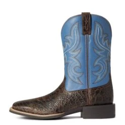 Ariat Men's Sport Sow Country Clear Blue Western Boots 10038361 -Ariat Style F21 MNS WEST 10038361 side