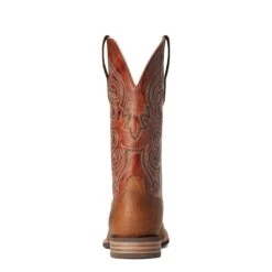 Ariat Men's Everlite Go Getter Brown & Rust Western Boots 10038369 -Ariat Style F21 MNS WEST 10038369 heel