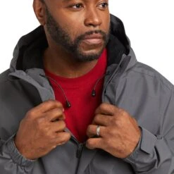 Ariat® Men's Rebar Stormshell Waterproof Grey Jacket 10037697 7 Ariat® Men's Rebar Stormshell Waterproof Grey Jacket 10037697 -Ariat Style F21 MNS WORK 10037697 detail01