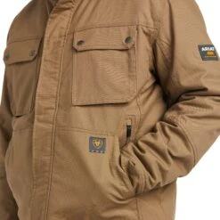 Ariat® Men's Rebar MaxMove 2.0 Cordura Insulated Khaki Jacket 10037714 -Ariat Style F21 MNS WORK 10037714 detail02