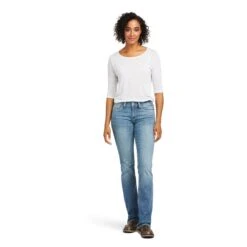 Ariat Ladies R.E.A.L.™ Perfect Rise Karen Straight Leg Jeans 10037686 -Ariat Style F21 WEST WMS 10037686 full