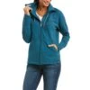 Ariat Ladies Team Logo Eurasian Teal Full Zip Sweatshirt 10037615