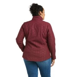 Ariat Ladies REAL Windsor Wine Embossed Concealed Carry Jacket 10037450 -Ariat Style F21 WMS WEST 10037450 back plus