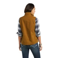 Ariat Ladies REAL Outlaw Kelp Forest Full Zip Vest 10037452 -Ariat Style F21 WMS WEST 10037452 back