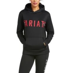 Ariat Ladies Logo TEK Black Hoodie 10037561