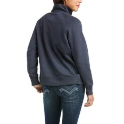 Ariat Ladies REAL Crossover India Ink Blue Sweatshirt 10037573 -Ariat Style F21 WMS WEST 10037573 back