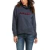 Ariat Ladies REAL Crossover India Ink Blue Sweatshirt 10037573