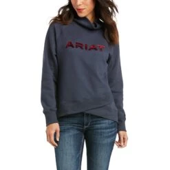 Ariat Ladies REAL Crossover India Ink Blue Sweatshirt 10037573