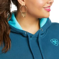 Ariat® Ladies REAL Arm Logo Eurasian Hoodie 10037575 5 Ariat® Ladies REAL Arm Logo Eurasian Hoodie 10037575 -Ariat Style F21 WMS WEST 10037575 detail01 plus