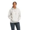 Ariat® Ladies REAL Elevated Long Sleeve White Sand Hoodie 10037895