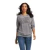 Ariat Ladies Shining Star Charcoal Grey Sweatshirt 10037904