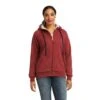 Ariat® Ladies REAL Sherpa Full Zip Rhubarb Hoodie 10037930