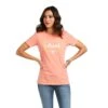 Ariat® Ladies Southwestern Cotton SS Pink T-Shirt 10037936