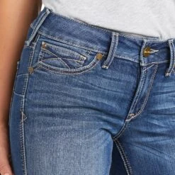Ariat® Ladies Catalina REAL Perfect Rise Straight Leg Jeans 10037952 8 Ariat® Ladies Catalina REAL Perfect Rise Straight Leg Jeans 10037952 -Ariat Style F21 WMS WEST 10037952 detail03