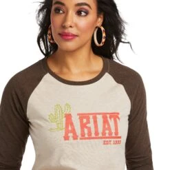 Ariat® Ladies REAL Graphic Long Sleeve T-Shirt 10038060 5 Ariat® Ladies REAL Graphic Long Sleeve T-Shirt 10038060 -Ariat Style F21 WMS WEST 10038060 detail01