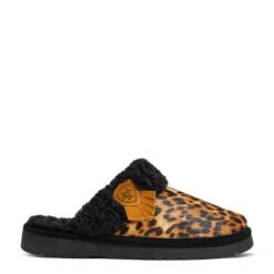 Ariat Ladies Jackie Square Toe Cheetah Hair On Slippers 10039061 -Ariat Style F21 WMS WEST 10039061 side