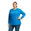 Ariat® Ladies Rebar CottonStrong™ Mykonos Blue T-Shirt 10037434