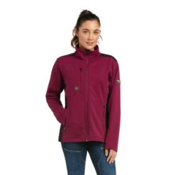 Ariat® Ladies Rebar Dri-Tek DuraStretch™ Purple Fleece Jacket 10037601