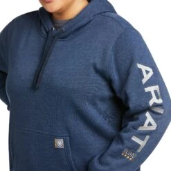 Ariat® Women's Rebar Graphic Navy Hoodie 10037618 -Ariat Style F21 WMS WORK 10037618 detail01 plus