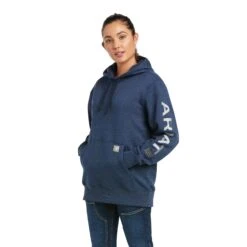 Ariat® Women's Rebar Graphic Navy Hoodie 10037618