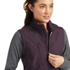 Ariat® Women's Rebar Stretch Plum Perfect Softshell Vest 10037625 8 Ariat® Women's Rebar Stretch Plum Perfect Softshell Vest 10037625 -Ariat Style F21 WMS WORK 10037625 detail01