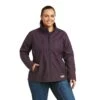 Ariat® Ladies Rebar Stretch Canvas Purple Softshell Jacket 10037661