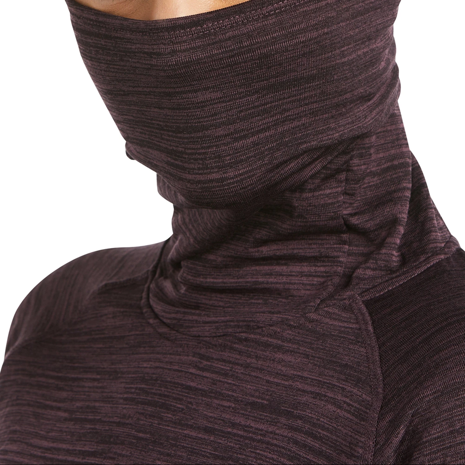 Ariat Ladies Rebar Gridwork Plum Balaclava Baselayer Top 10037677 3 Ariat Ladies Rebar Gridwork Plum Balaclava Baselayer Top 10037677 - Image 3