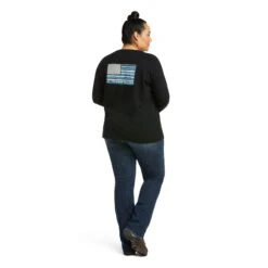 Ariat Women's Rebar CottonStrong™ Black Flag T-Shirt10037703 -Ariat Style F21 WMS WORK 10037703 back plus f57f3fc7 6449 43d1 b5e3 52fb9b60a3ed