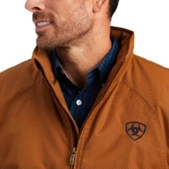 Ariat® Men's Chestnut Team Logo Insulated Concealed Carry Jacket 10041545 -Ariat Style F22 MNS WEST 10041545 detail01