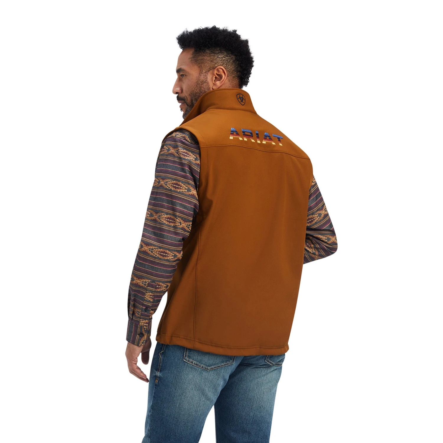 Ariat® Men's Logo 2.0 Chestnut Softshell Vest 10041620 2 Ariat® Men's Logo 2.0 Chestnut Softshell Vest 10041620 - Image 2