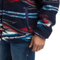 Ariat® Men's Chimayo New Mexico Navy Fleece Jacket 10042186 -Ariat Style F22 MNS WEST 10042186 detail02