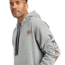 Ariat Men's Heather Grey Chimayo Graphic Pullover Hoodie 10042194 -Ariat Style F22 MNS WEST 10042194 detail01