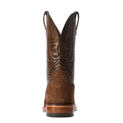 Ariat® Men's Circuit Paxton Tan Hippo Print Square Toe Boots 10042407 -Ariat Style F22 MNS WEST 10042407 heel
