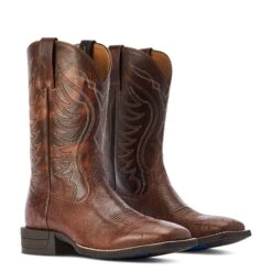 Ariat® Men's Reckoning Smooth Quill& Brown Boots 10042473 -Ariat Style F22 MNS WEST 10042473 pair