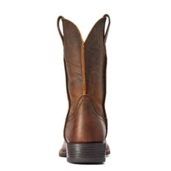 Ariat Men's Sport Rambler Bartop Brown Square Toe Boots 10042586 -Ariat Style F22 MNS WEST 10042586 heel