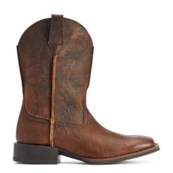 Ariat Men's Sport Rambler Bartop Brown Square Toe Boots 10042586 -Ariat Style F22 MNS WEST 10042586 side231654
