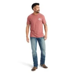 Ariat® Men's Work Eagle Short Sleeve Red Clay T-Shirt 10042644 -Ariat Style F22 MNS WEST 10042644 full