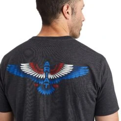 Ariat® Men's Wingspan Charcoal Heather T-Shirt 10042659 6 Ariat® Men's Wingspan Charcoal Heather T-Shirt 10042659 -Ariat Style F22 MNS WEST 10042659 detail01 bcec1cdf 1442 4702 a541 714833d76b39