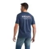 Ariat® Men's Horizontal Logo Navy Heather T-Shirt 10042772