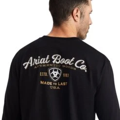 Ariat® Men's Type Crest Black T-shirt 10042782 -Ariat Style F22 MNS WEST 10042782 detail01