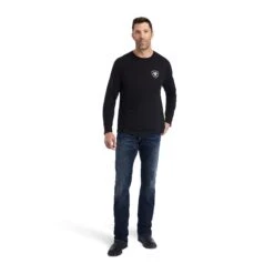 Ariat® Men's Type Crest Black T-shirt 10042782 -Ariat Style F22 MNS WEST 10042782 full