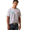 Ariat® Men's Viva Mexico Independent SMU Heather Grey T-Shirt 10043100