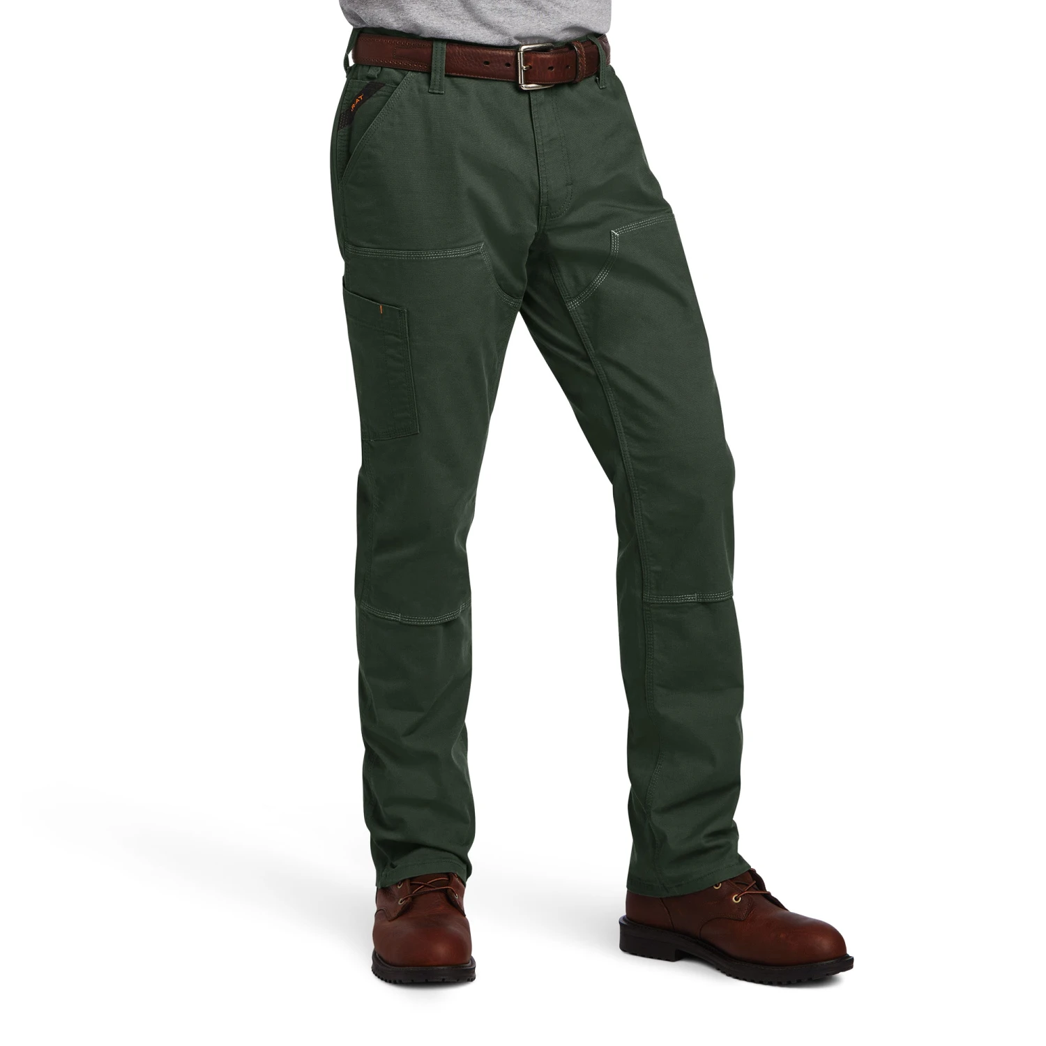 Ariat® Men's Rebar M4 DuraStretch™ Dark Sage Straight Leg Pants 10041082 2 Ariat® Men's Rebar M4 DuraStretch™ Dark Sage Straight Leg Pants 10041082 - Image 2